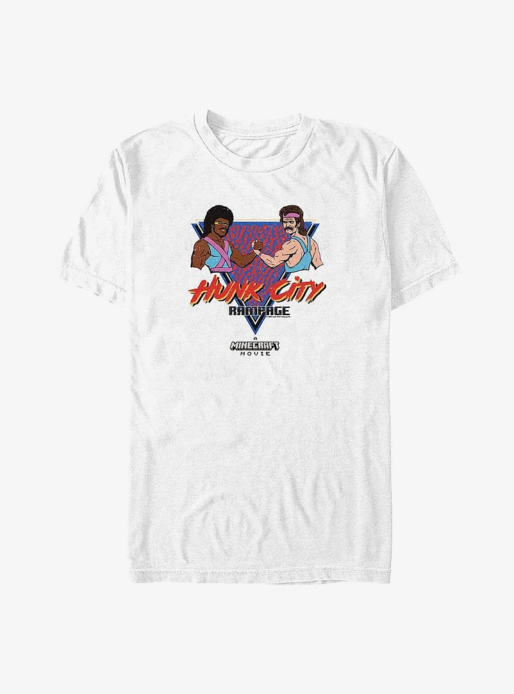A Minecraft Movie Hunk City Rampage Big & Tall T-Shirt