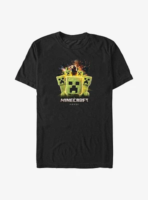 A Minecraft Movie Group Of Creeps Big & Tall T-Shirt