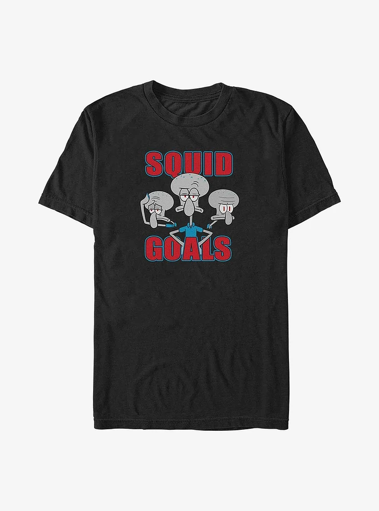 Spongebob Squarepants Squid Goals Big & Tall T-Shirt