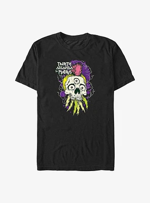 Thirty Seconds To Mars Mohawk Skull Big & Tall T-Shirt