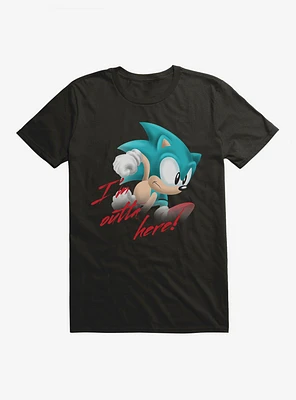 Sonic The Hedgehog I'm Outta Here! T-Shirt