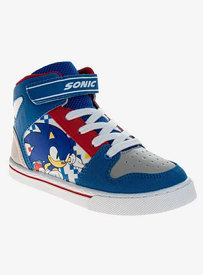 Sonic The Hedgehog Boys High Top Canvas Sneakers