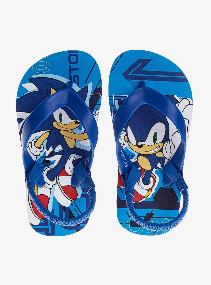 Sonic The Hedgehog Toddler & Boys Slip-On Flip Flops