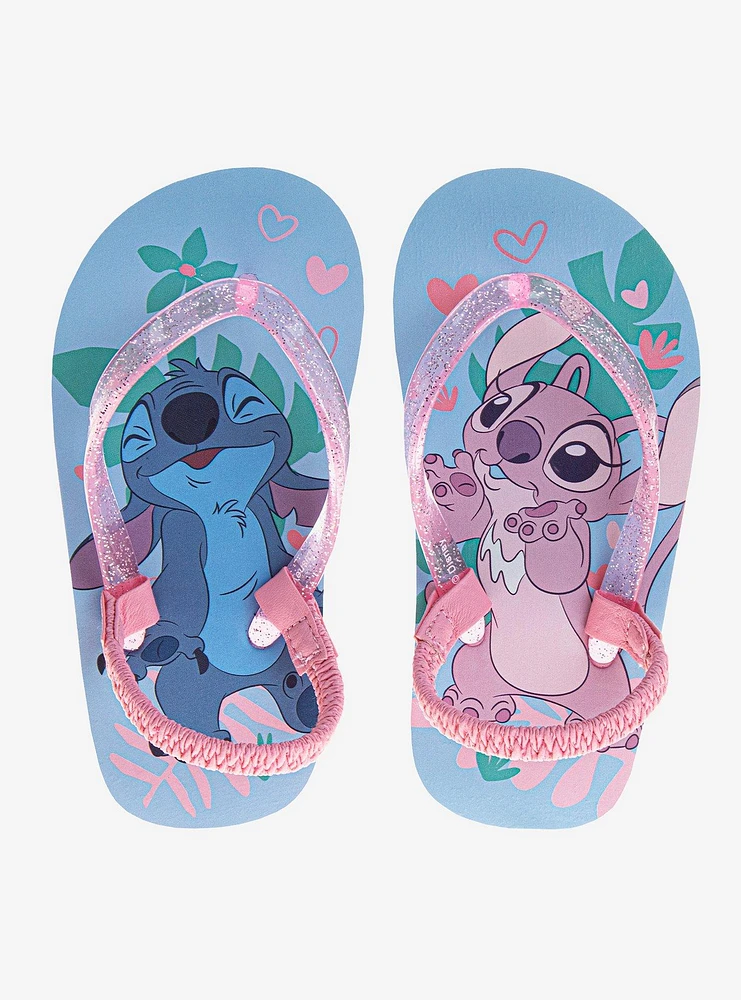 Disney Lilo & Stitch and Angel Toddler Girls Dual Sizes Flip Flops