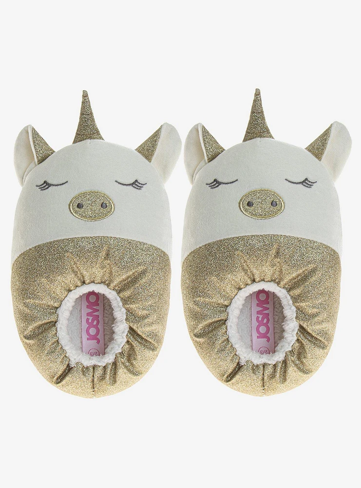 Gold Unicorn Girls Comfy Slippers