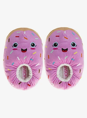 Pink Doughnut Girls Comfy Slippers
