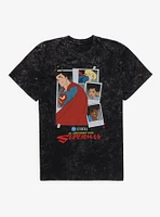 DC My Adventures With Superman Polaroids Mineral Wash T-Shirt