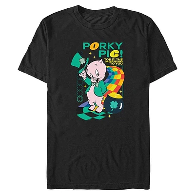 Looney Tunes Porky Pig St Patrick Big & Tall T-Shirt