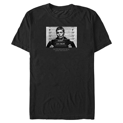 Supernatural Dean Mugshot Big & Tall T-Shirt