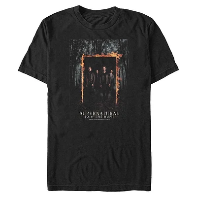 Supernatural Fiery Door Poster Big & Tall T-Shirt