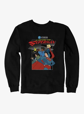 DC My Adventures With Superman Posing Group Sweatshirt