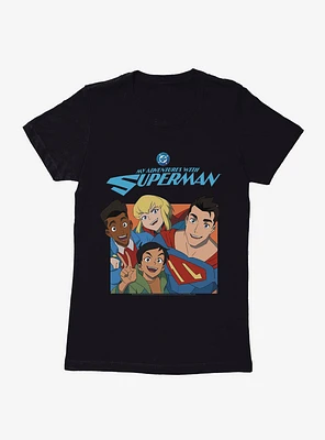DC My Adventures With Superman Group Womens T-Shirt