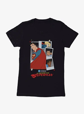 DC My Adventures With Superman Polaroids Womens T-Shirt