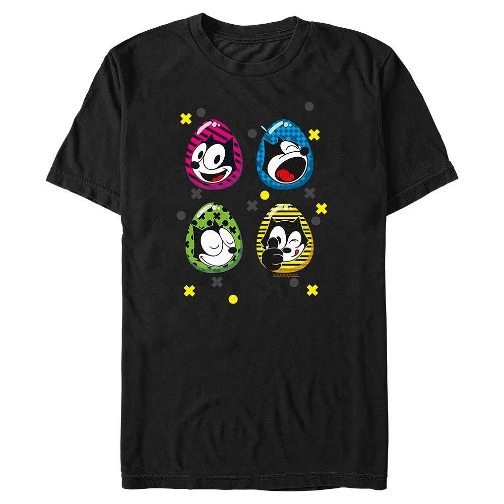 Felix The Cat Egg Faces Big & Tall T-Shirt