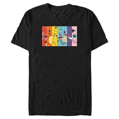 Pokemon Rainbow Grid Big & Tall T-Shirt