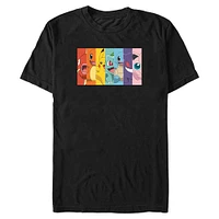 Pokemon Rainbow Grid Big & Tall T-Shirt