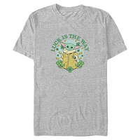 Star Wars The Mandalorian Grogu Luck Way Big & Tall T-Shirt