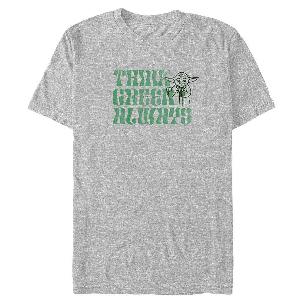 Star Wars Yoda Think Green Always Big & Tall T-Shirt