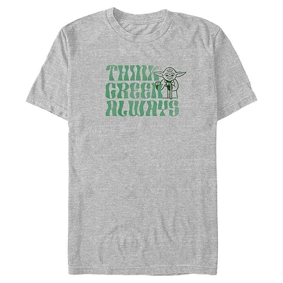 Star Wars Yoda Think Green Always Big & Tall T-Shirt