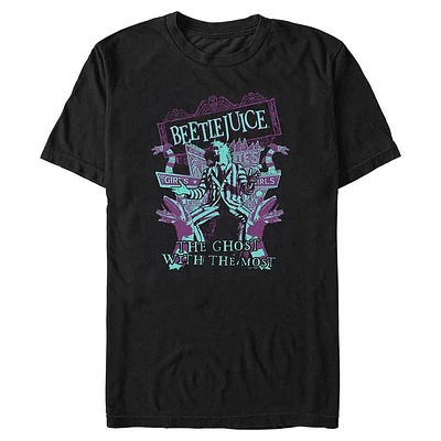 Beetlejuice All Stripes Welcome Big & Tall T-Shirt