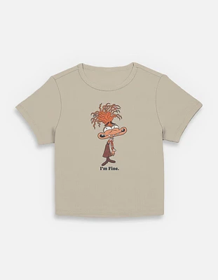 Disney Pixar Inside Out 2 Anxiety I'm Fine Womens Baby T-Shirt