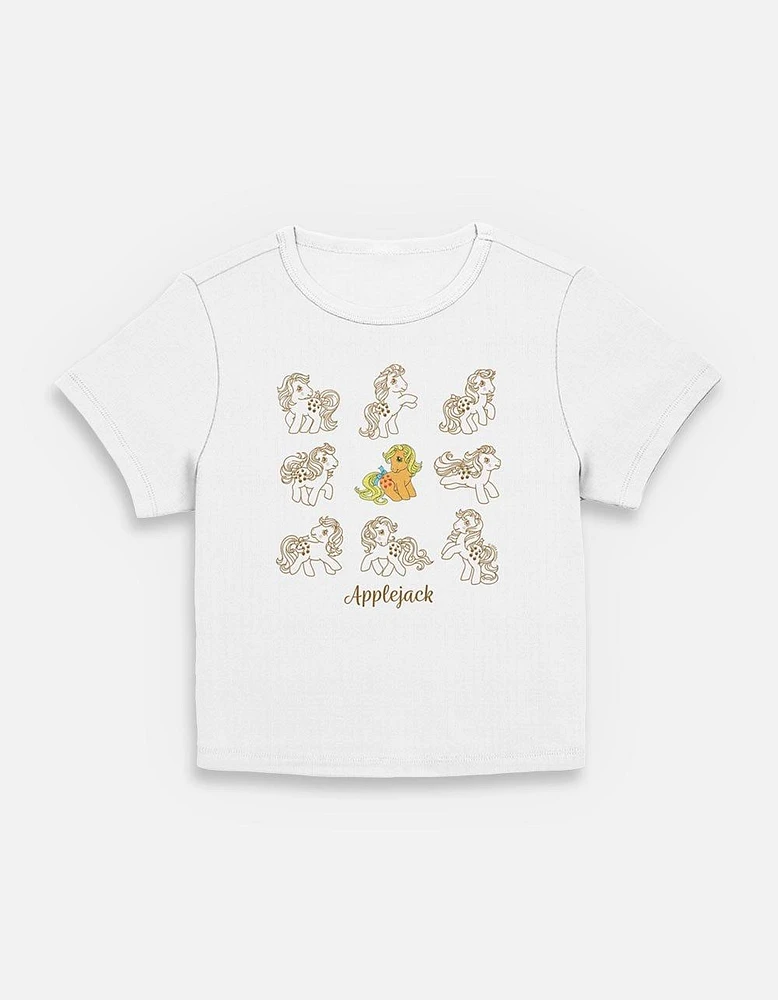 My Little Pony Applejack Outline Character Womens Baby T-Shirt
