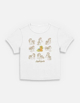 My Little Pony Applejack Outline Character Womens Baby T-Shirt