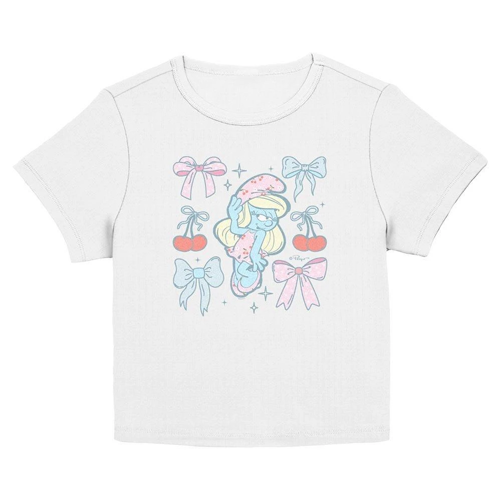 The Smurfs Bow Beauty Womens Baby T-Shirt