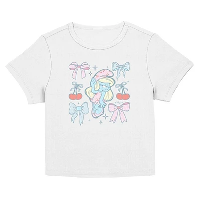 The Smurfs Bow Beauty Womens Baby T-Shirt