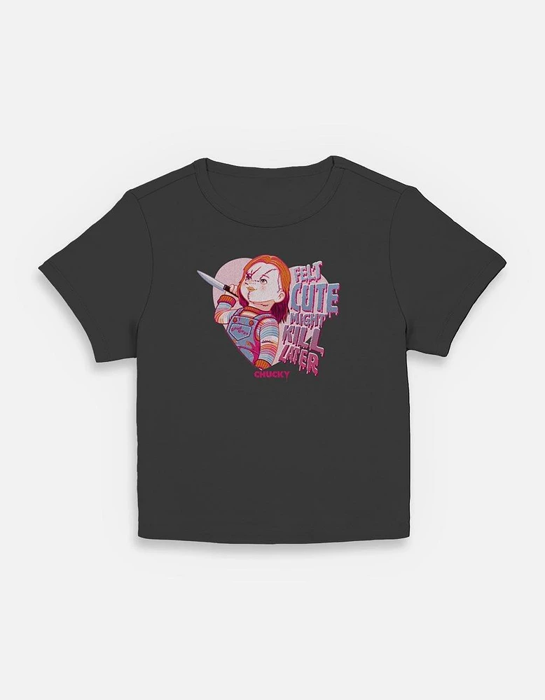 Chucky Feels Cute Womens Baby T-Shirt