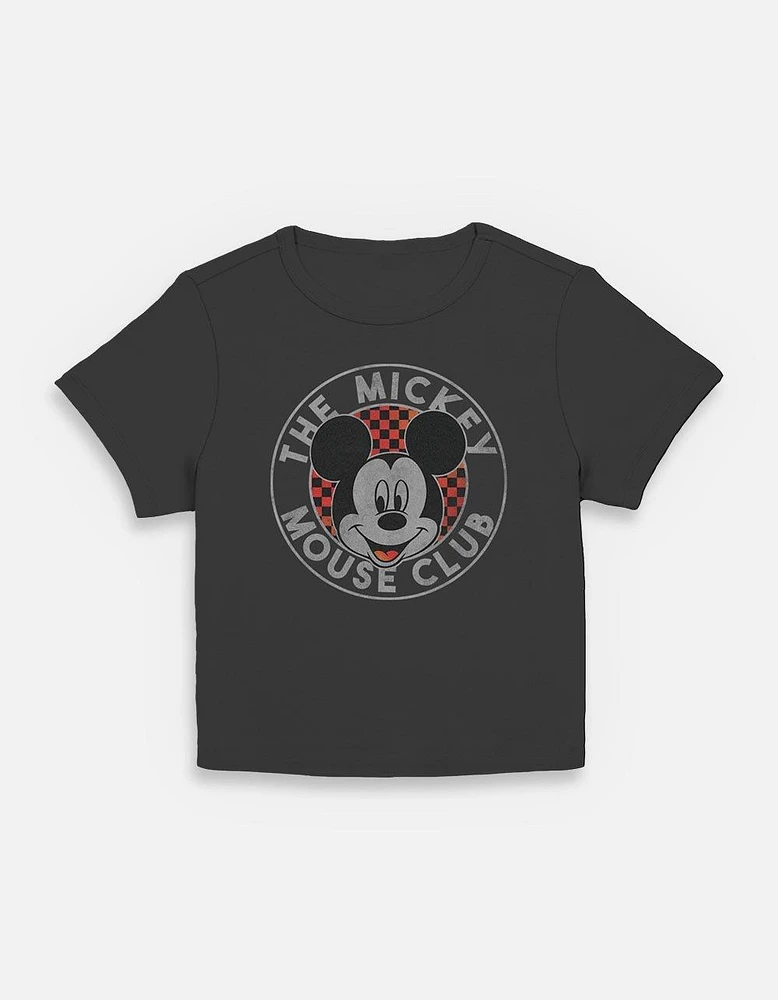 Disney Mickey Mouse Checker Womens Baby T-Shirt