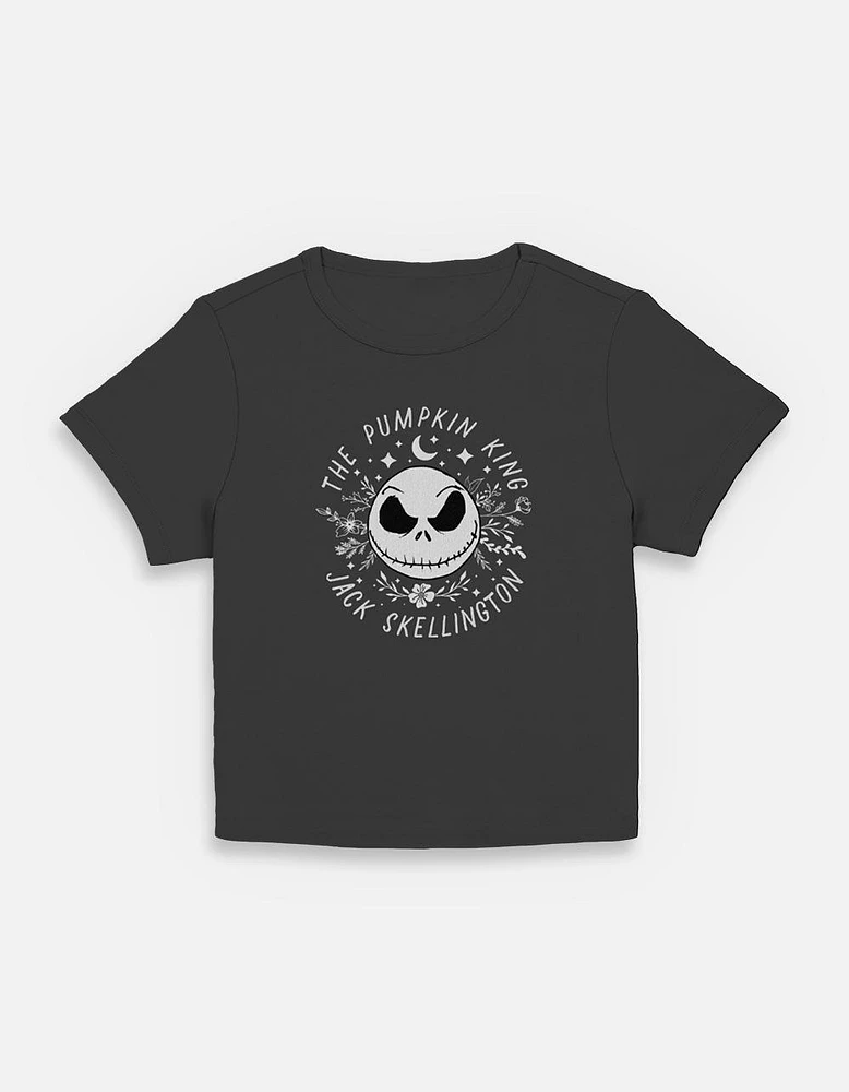 Disney The Nightmare Before Christmas Jack Floral Face Womens Baby T-Shirt