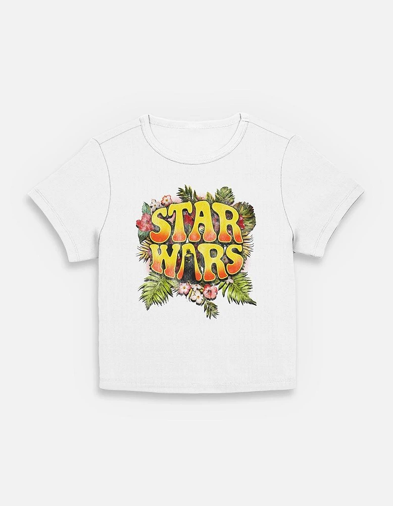 Star Wars Tropical Logo Womens Baby T-Shirt