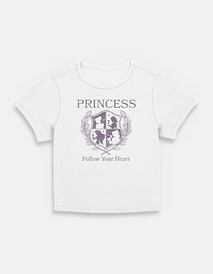 Disney Princesses Follow Your Heart Crest Womens Baby T-Shirt