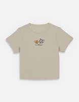 Tom & Jerry Title Womens Baby T-Shirt