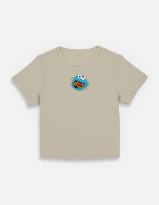 Sesame Street Cookie Monster Flowers Womens Baby T-Shirt