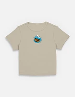 Sesame Street Cookie Monster Flowers Womens Baby T-Shirt