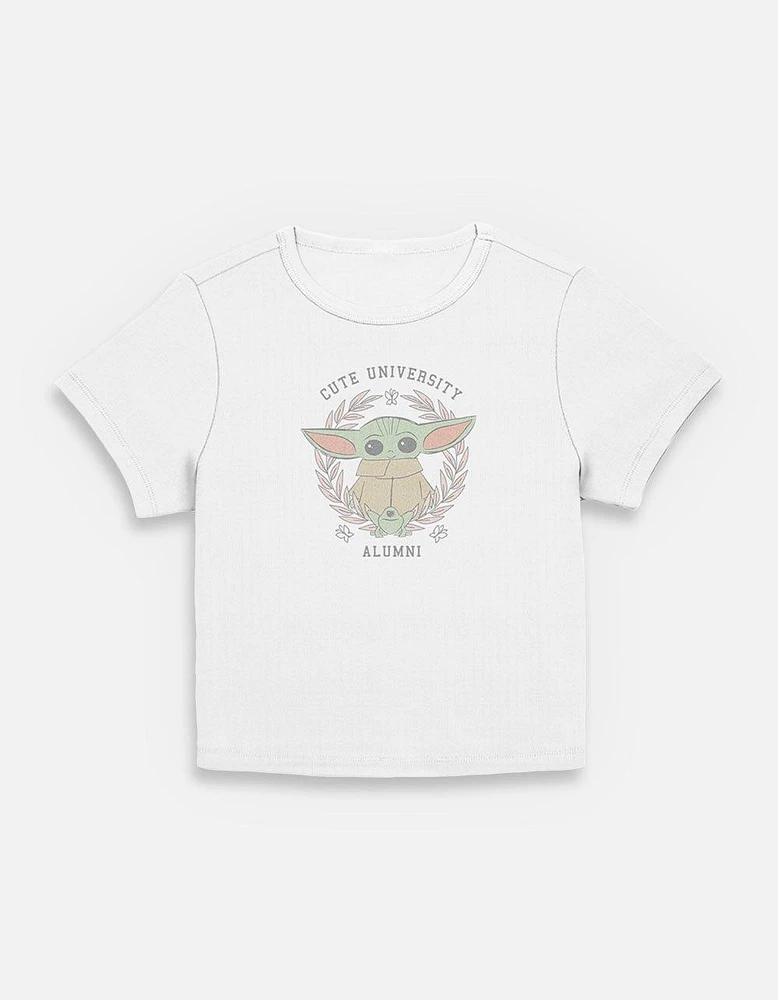 Star Wars The Mandalorian Cute Alumni Womens Baby T-Shirt
