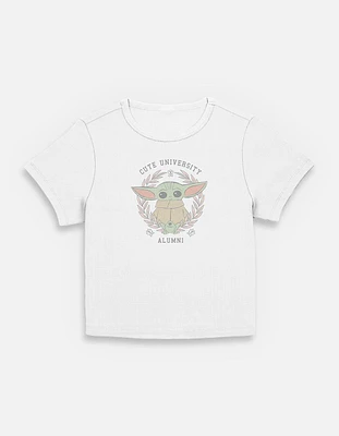 Star Wars The Mandalorian Cute Alumni Womens Baby T-Shirt