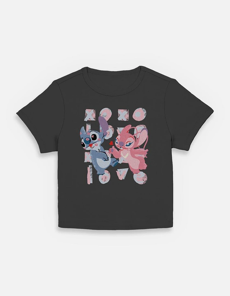 Disney Lilo & Stitch Angel And Kisses Womens Baby T-Shirt
