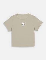 Disney Mickey Mouse Peace Up Womens Baby T-Shirt