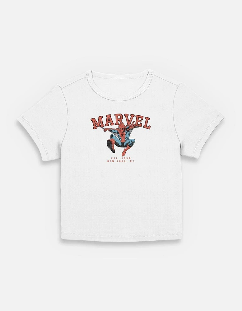 Marvel Collegiate Spidey Womens Baby T-Shirt