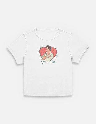 Disney Princesses Prince Eric Heart Lockup Womens Baby T-Shirt