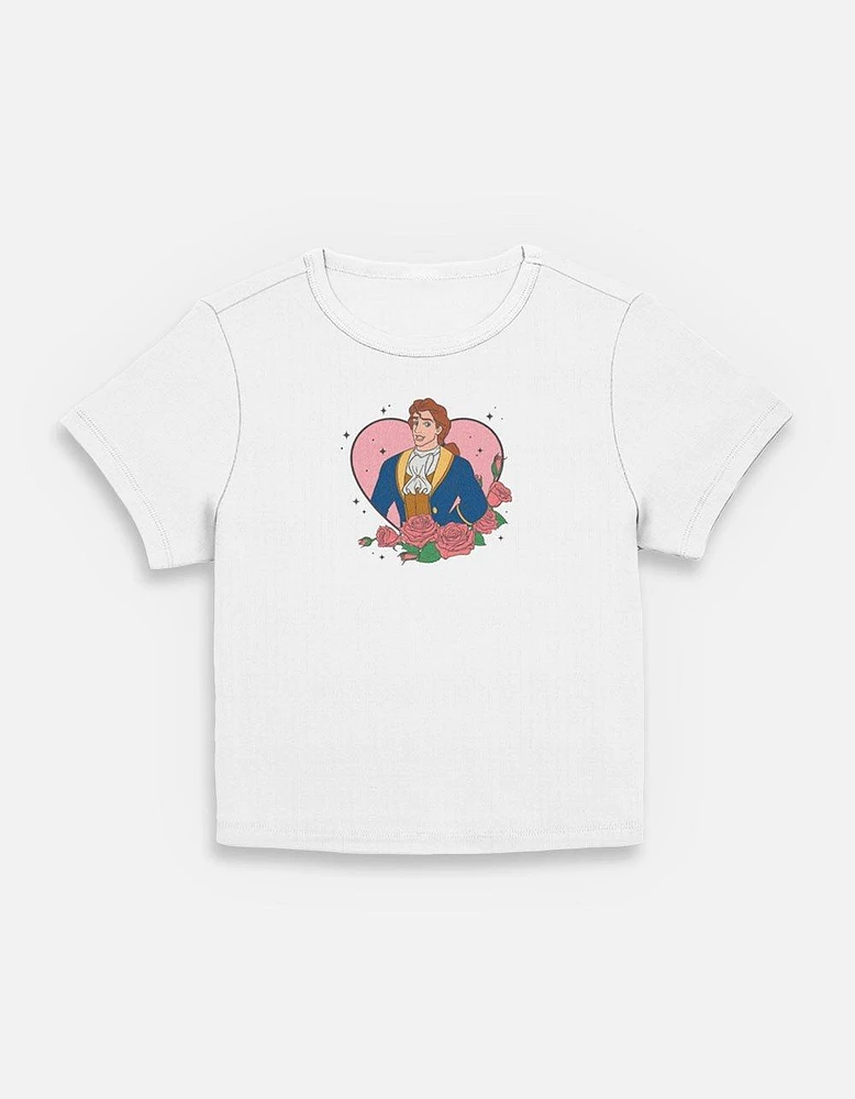 Disney Princesses Prince Adam Heart Lockup Womens Baby T-Shirt