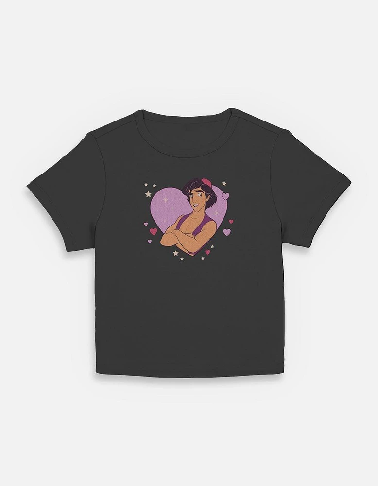 Disney Princesses Aladdin Heart Lockup Womens Baby T-Shirt