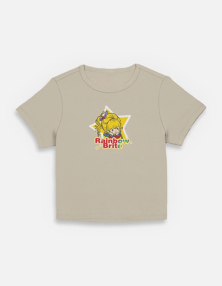 Rainbow Brite Star Badge Womens Baby T-Shirt