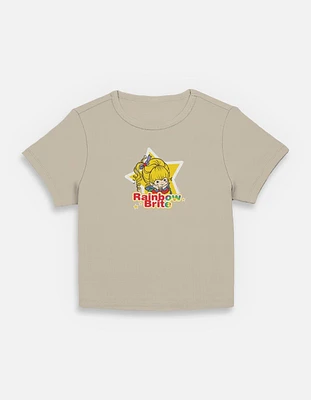 Rainbow Brite Star Badge Womens Baby T-Shirt