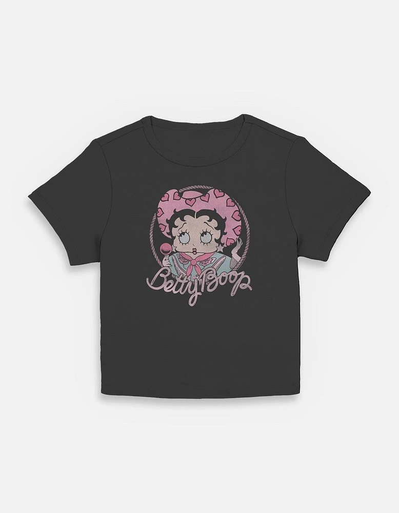 Betty Boop Cowgirl Womens Baby T-Shirt