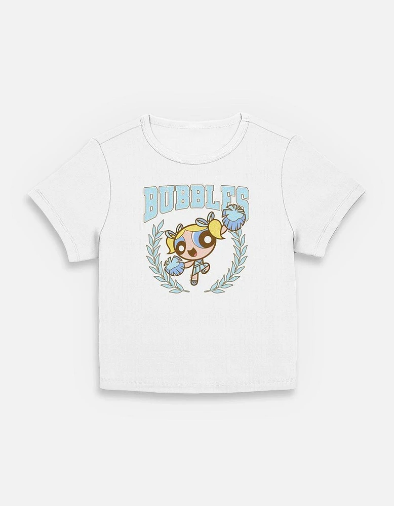 The Powerpuff Girls Bubbles Collegiate Womens Baby T-Shirt