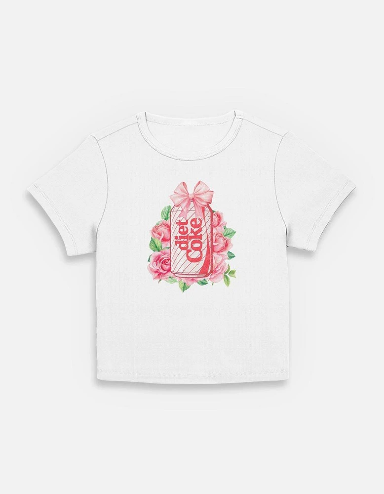 Coca-Cola Diet Coke And Roses Womens Baby T-Shirt